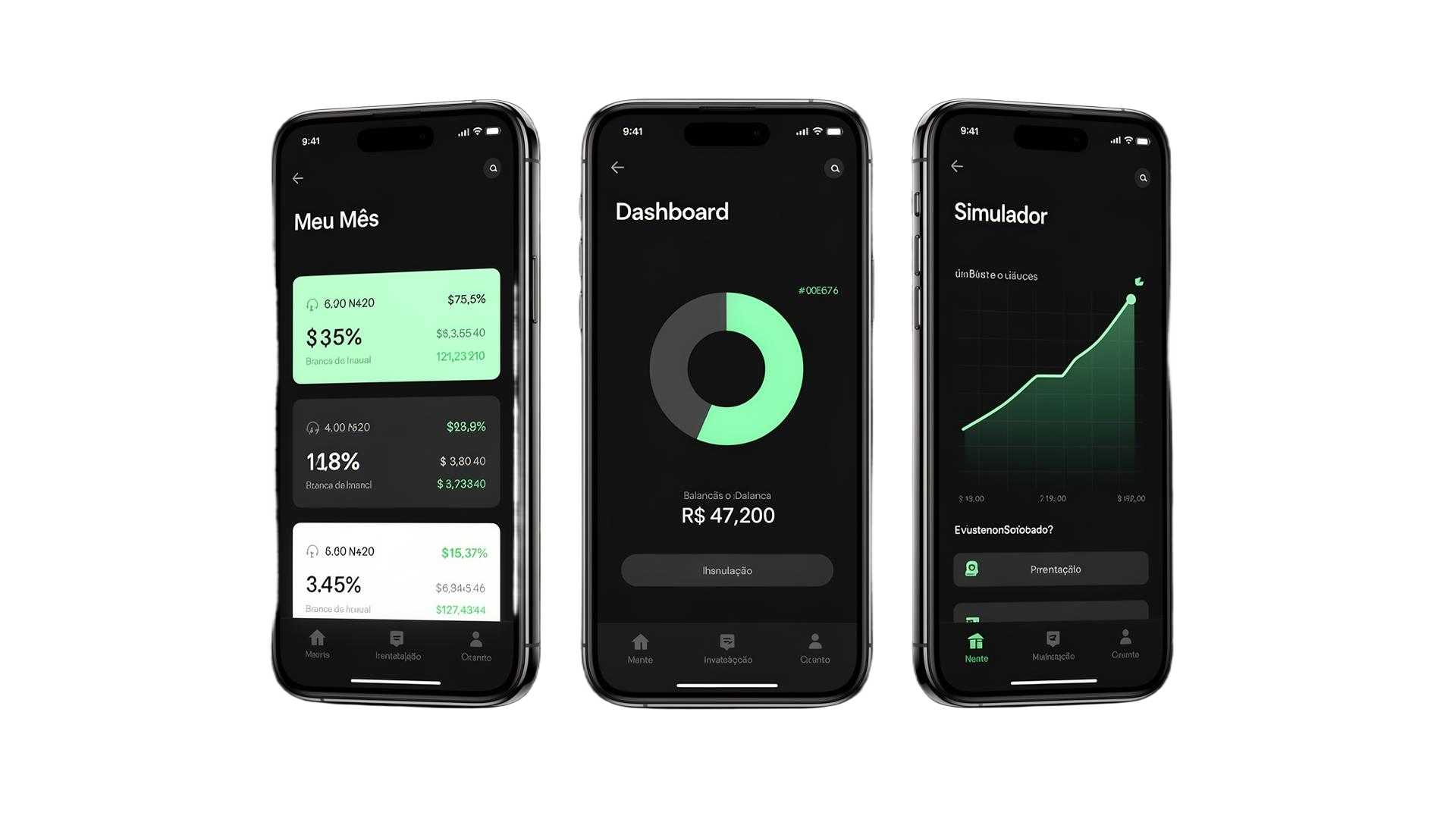 Zelon — Telas Meu Mês, Dashboard e Simulador